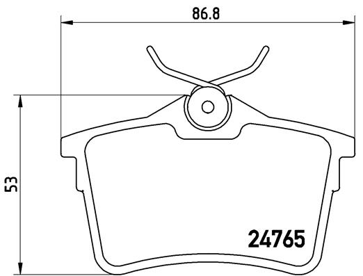 A.B.S. P 61 084 BREMBO Bremsbelagsatz, Scheibenbremse
